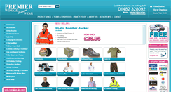 Desktop Screenshot of premierworkandleisurewear.co.uk